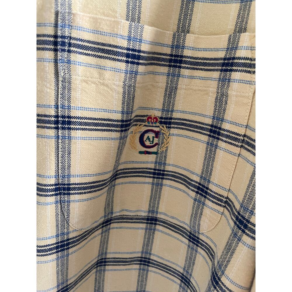 Vintage Alexander Julian Plaid Lace Upcycled Shirt XL Boho Cottagecore - Picture 6 of 10